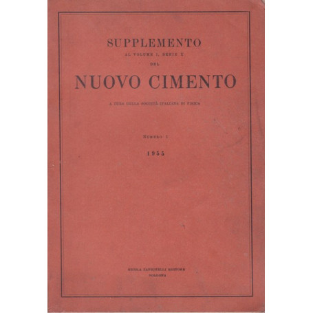 Nuovo Cimento. Supplemento al vol. I