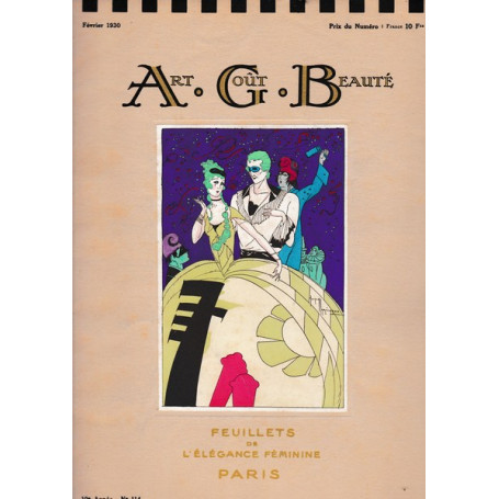 Art. Goà¹t. Beautè. Feuillets de l'élégance fèminine.10° anno N°114. Février 1930