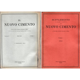 Il nuovo cimento. 12 fascicoli Annata 1953 Vol.X Serie nona + Supplemento n.1-4