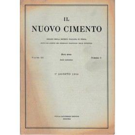Il nuovo cimento. Vol. XII Serie nona N.2 Agosto 1954