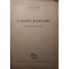I costi bancari: problemi metodologici