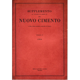 Supplemento al Vol. XI Serie nona del Nuovo Cimento N.3 1954