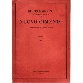 Supplemento al Volume XII Serie IX del Nuovo Cimento N. 3 1954