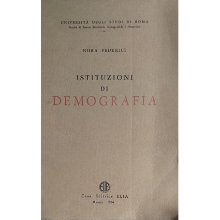 Istituzioni di Demografia
