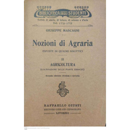 Nozioni di agraria