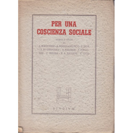 Per una coscienza sociale