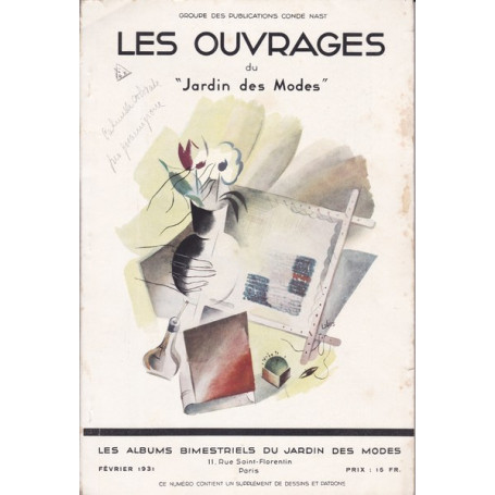 Les Ouvrages du `Jardin des Modes`. Febbraio 1931.