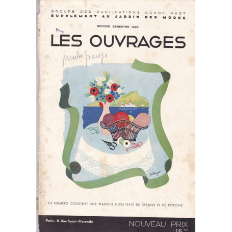 Les Ouvrages du `Jardin des Modes`. Secondo Semestre 1935.