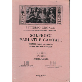 Solfeggi parlati e cantati I° corso