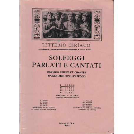 Solfeggi parlati e cantati I° corso