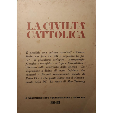 La civiltà  cattolica (n.21 novembre 1976)