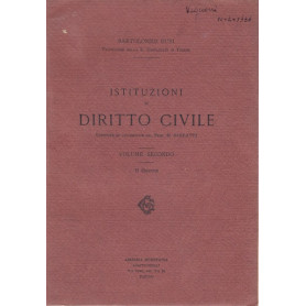Istituzioni di Diritto Civile. Volume Secondo. II Edizione