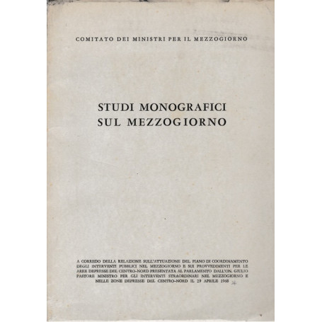 Studi monografici sul mezzogiorno