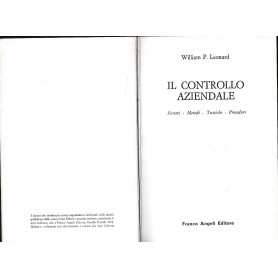 Il controllo aziendale. Sistemi - metodi - Tecniche - Procedure
