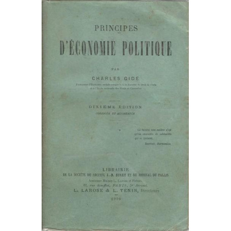 Principes d'économie politique