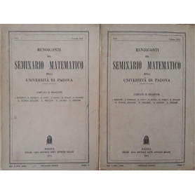 Rendiconti del seminario matematico della Università  di Padova (vol. XLV p.378 e XLVI p.420