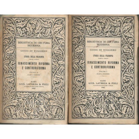 STORIA DELLA FILOSOFIA. PARTE TERZA: RINASCIMENTO RIFORMA E CONTRORIFORMA. I-II