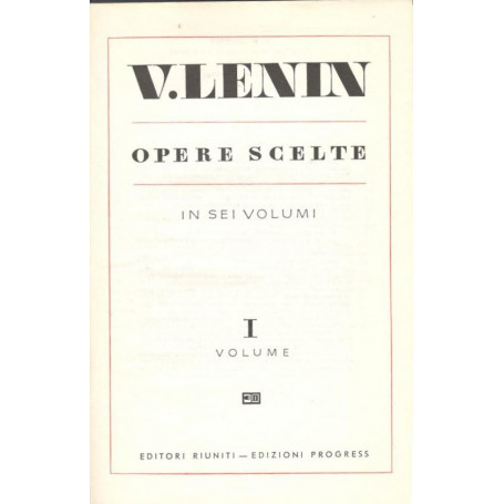 Opere scelte - volume I