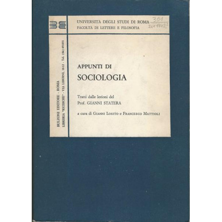 Appunti di sociologia