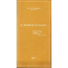Il divorzio in Italia?
