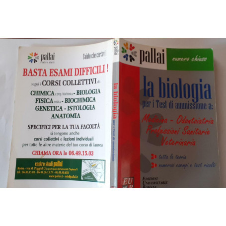 La biologia per i test di ammissione a Medicina Odontoiatria professioni sanitarie Veterinaria