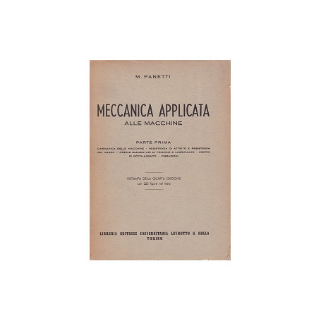 Meccanica applicata alle macchine
