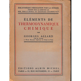 Eléments de Thermodynamique Chimique