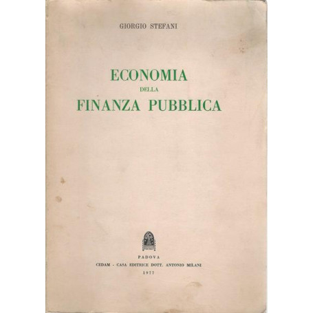 ECONOMIA DELLA FINANZA PUBBLICA