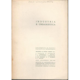 INDUSTRIA E URBANISTICA- Napoli Fac. Ingegneria