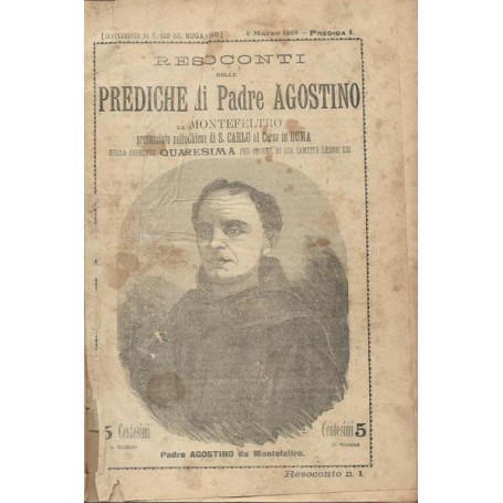RESOCONTI DELLE PREDICHE DI PADRE AGOSTINO DA MONTEFELTRO