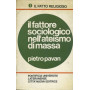 Il fattore sociologico nell'ateismo di massa