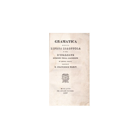 Gramatica della Lingua Spagnuola