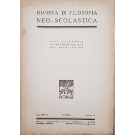 Rivista di filosofia neo-scolastica. Ottobre