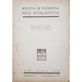Rivista di filosofia neo-scolastica. Luglio-agosto 1946
