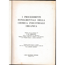I procedimenti fondamentali della chimica industriale organica