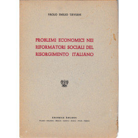 Problemi economici nei riformatori sociali del Risorgimento italiano