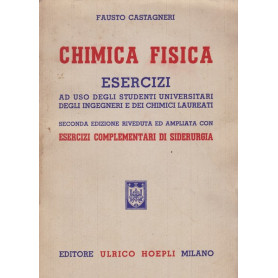 Chimica fisica. Esercizi.