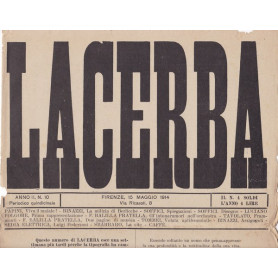 Lacerba. Anno II. N. 10. 15 Maggio 1914.