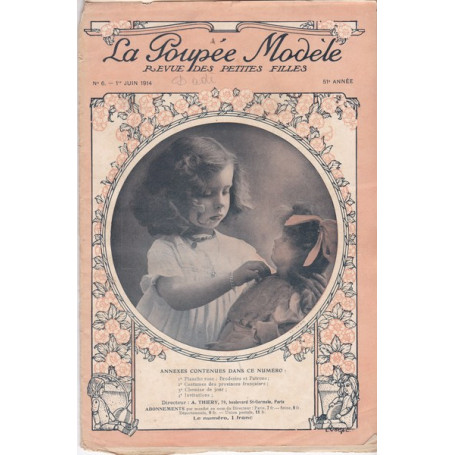 La Poupée Modèle. Revue des petites filles. N. 6. 1 Giugno 1914