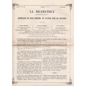 La ricamatrice. Giornale di ogni genere di lavoro (..). 1 Aprile 1851.