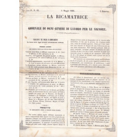 La ricamatrice. Giornale di ogni genere di lavoro (..). 1 Maggio 1851.