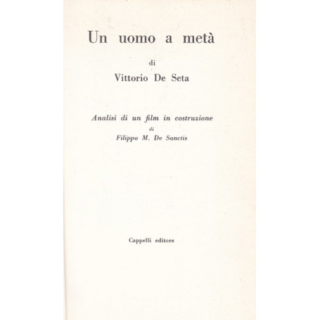 Un uomo a metà  di Vittorio De Seta