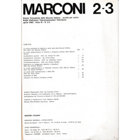 Marconi. Rivista trimestrale della Marconi Italiana. Anno VI n.2-3 Aprile 1964