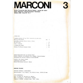 Marconi. Rivista trimestrale della Marconi Italiana. Anno VII n.3 Ottobre 1965