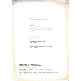Rivista dei prodotti Marconi Italiana. Anno IV - N. 1-2 Settembre 1962