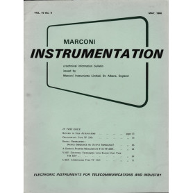 Marconi instruments. A technical information bulletin.Vol. 10 - N. 4 - Mag. 1966