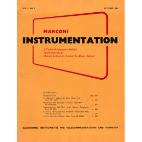 Marconi instruments. A Technical Information Bulletin.Vol. 9 - N. 7 - Sett. 1963