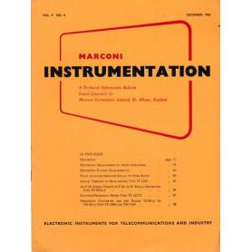 Marconi instruments. A Technical Information Bulletin. Vol. 9 - N. 4 - Dic. 1963