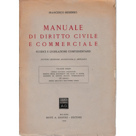 Manuale di diritto civile e commerciale. Volume terzo