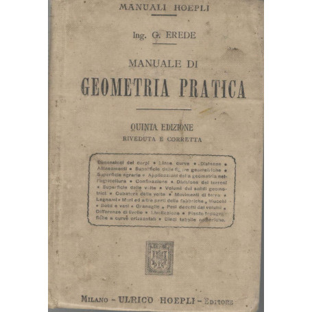 Manuale di geometria pratica (quinta edizione)